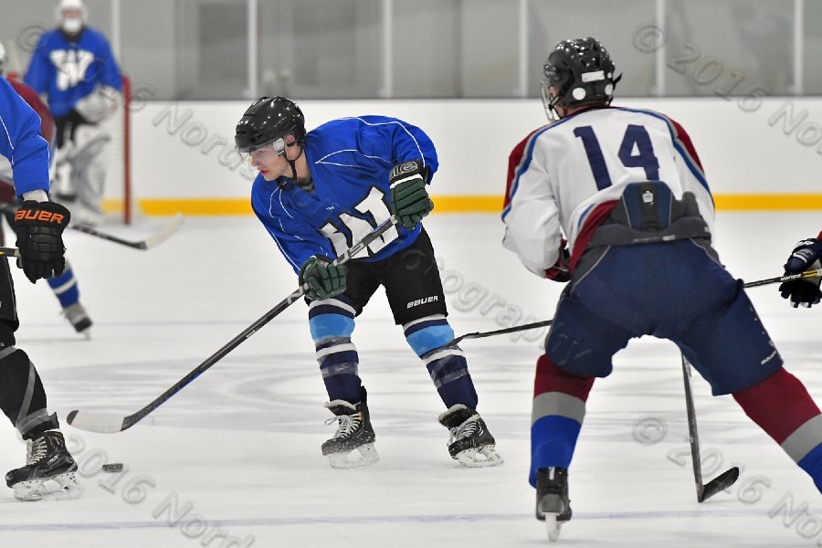 Wheaton College Men\'s Ice Hockey vs Middlesex Community College. - Photo By: KEITH NORDSTROM